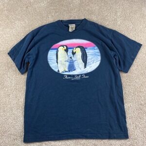 Vintage Earth Foundation Penguin‎ Family "Theres Still Time" '99 Mens L USA